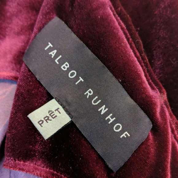 Talbot Runhof Lobata Velvet Capelet Gown - Picture 4 of 6